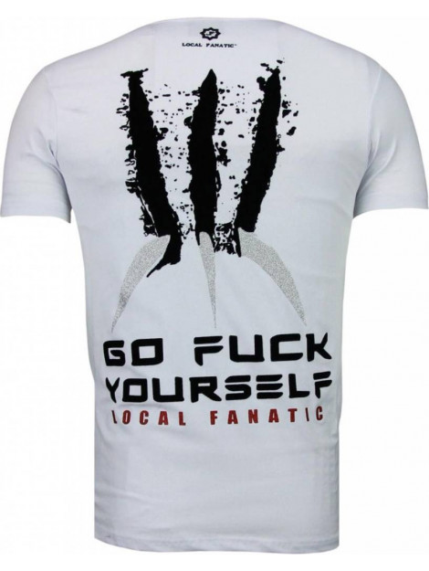 Local Fanatic Wolverine flockprint t-shirt 5089W large
