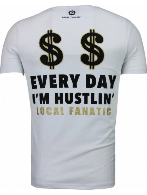 Local Fanatic Hustler rhinestone t-shirt 5087W large