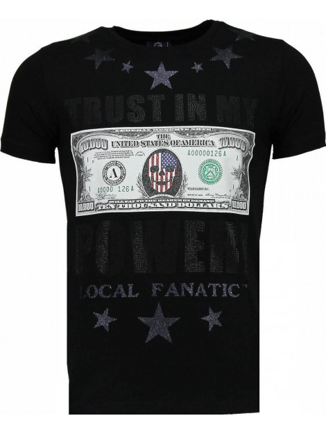 Local Fanatic Trust in my power rhinestone t-shirt 4783Z large