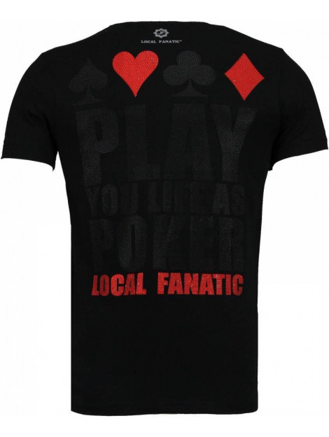 Local Fanatic Hot & famous poker bar refaeli rhinestone t-shirt 4782Z large