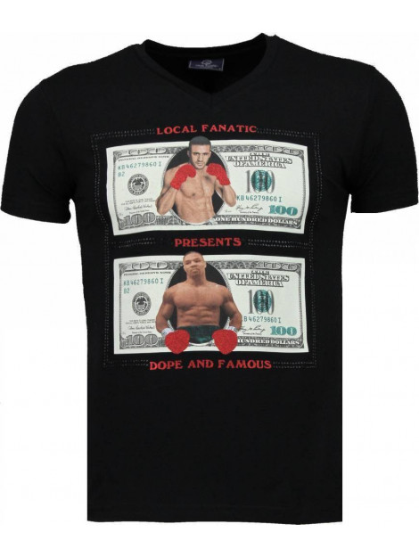 Local Fanatic Golden boy vs iron mike t-shirt 2011Z large