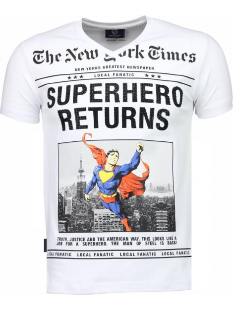 Local Fanatic Superhero returns t-shirt 2314W large