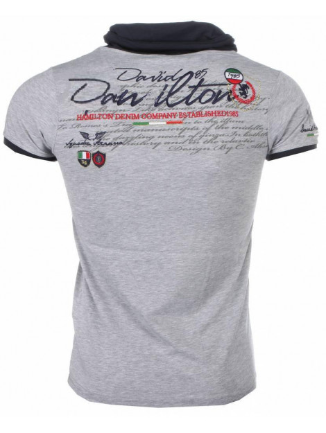 David Copper E t-shirt korte mouwen sjaalkraag 1393G large