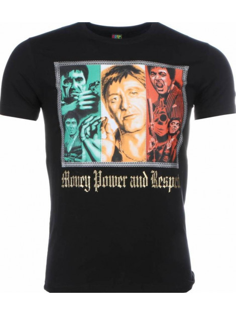 Local Fanatic T-shirt scarface money power respect print 1164Z large