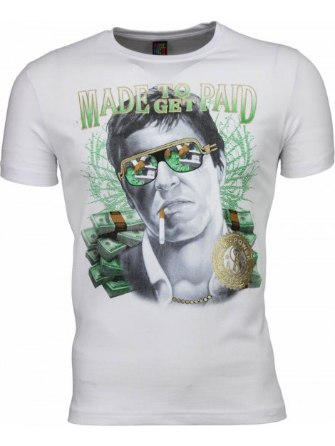 Local Fanatic T-shirt scarface made to get paid print 2009W large