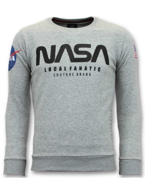 Local Fanatic Sweater nasa american flag 11-6412G large