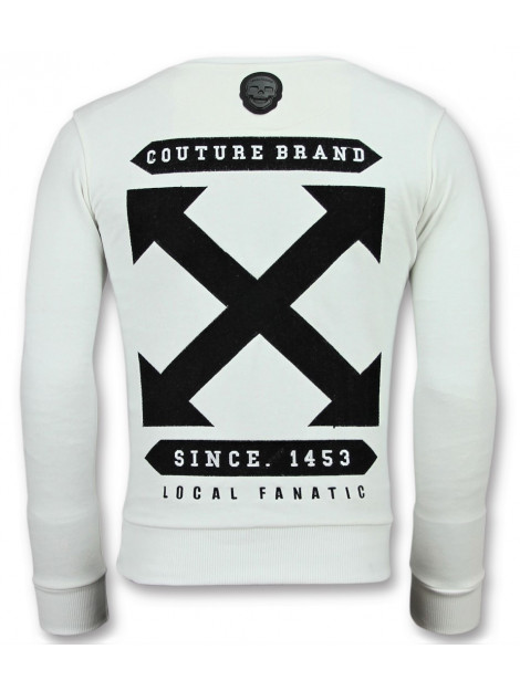 Local Fanatic Off cross sweater 11-6356W large