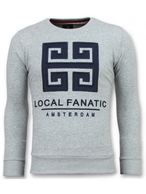 Local Fanatic Greek border leuke sweater 11-6350G large