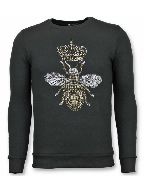 Tony Backer Rhinestone trui master bee sweater UP-ZS002Z large