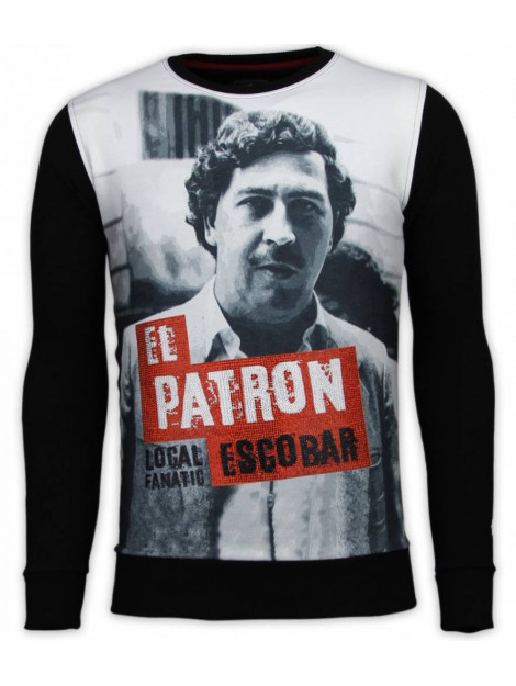 Local Fanatic El patron escobar digital rhinestone sweater 13-6241 large
