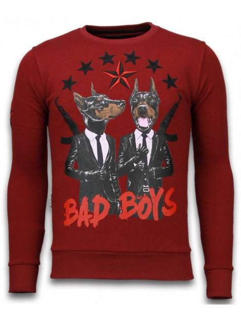 Local Fanatic Bad boys rhinestone sweater 5918B large