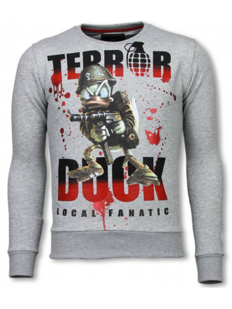 Local Fanatic Terror duck rhinestone sweater 6173G large