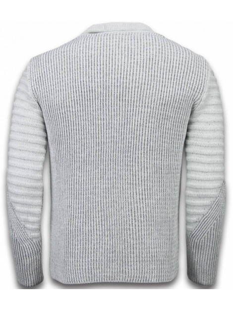 BN8 BLACK NUMBER Gebreide trui sjaalkraag rits → Black BN8 BLACK NUMBER Gebreide Heren Trui Exclusive Sjaalkraag