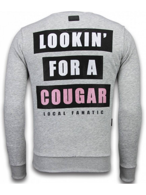 Local Fanatic Panther rhinestone sweater 5915G large