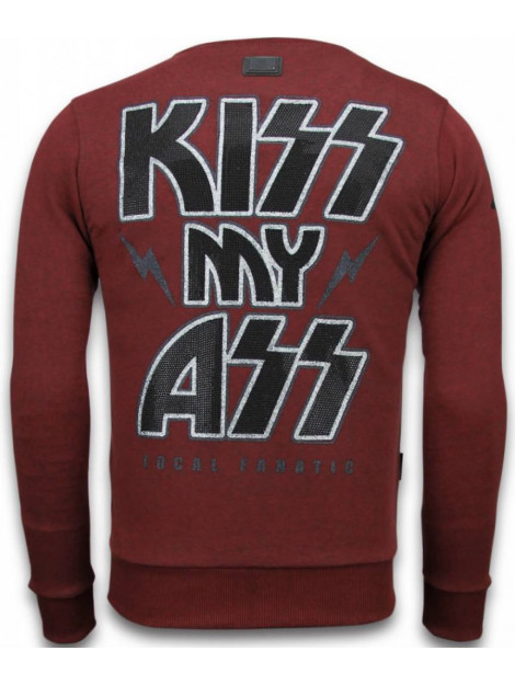 Local Fanatic Kiss my mickey rhinestone sweater 5912B large