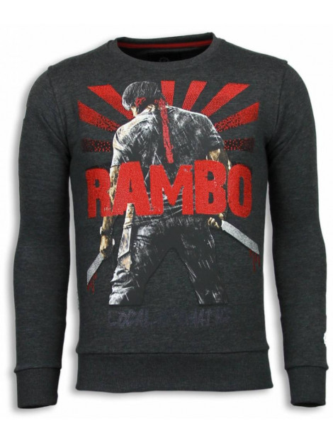 Local Fanatic Rambo rhinestone sweater 5910A large