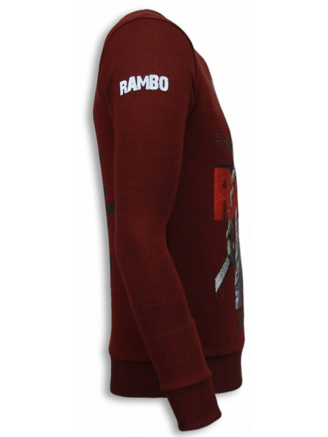 Local Fanatic Rambo rhinestone sweater 5910B large