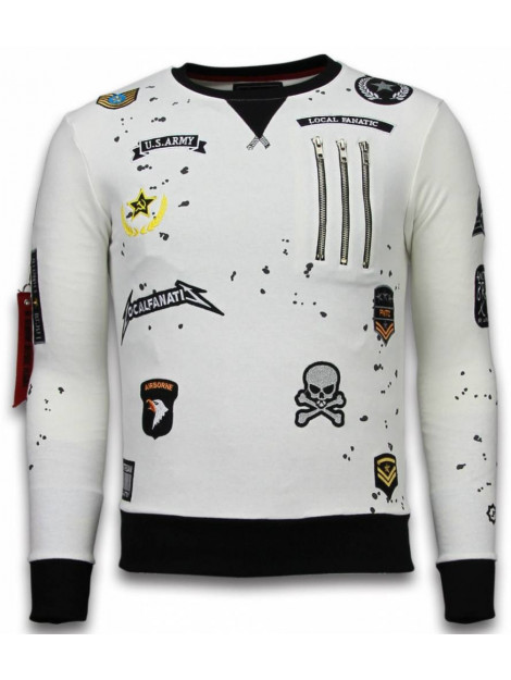 Local Fanatic Basic embroidery sweater patches LF-100W large