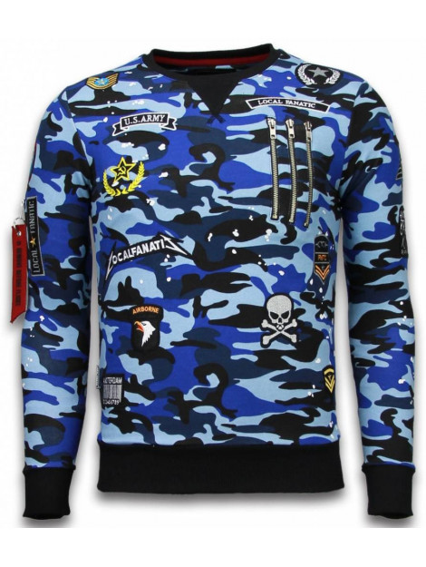 Local Fanatic Camo embroidery sweater patches LF-100B large Local Fanatic Camo embroidery sweater patches LF-100B large