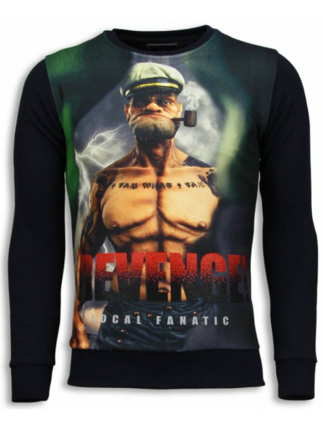 Local Fanatic Popeye revenge sweater 5790Z large