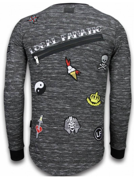 Local Fanatic Longfit embroidery sweater patches LF-102/2G large