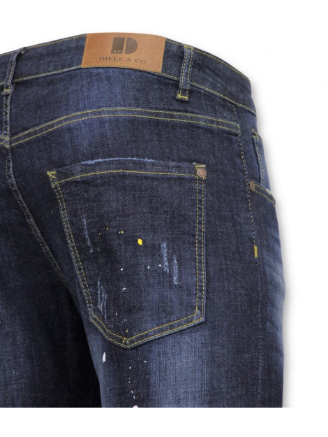 True Rise Basic broek jeans met verfvlekken D-3068 large