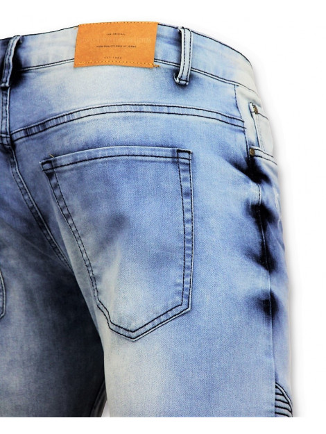 True Rise Skinny jeans met scheuren broek 08