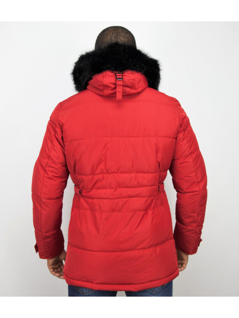 Enos Lange winterjas met bontkraag PI-8667R large