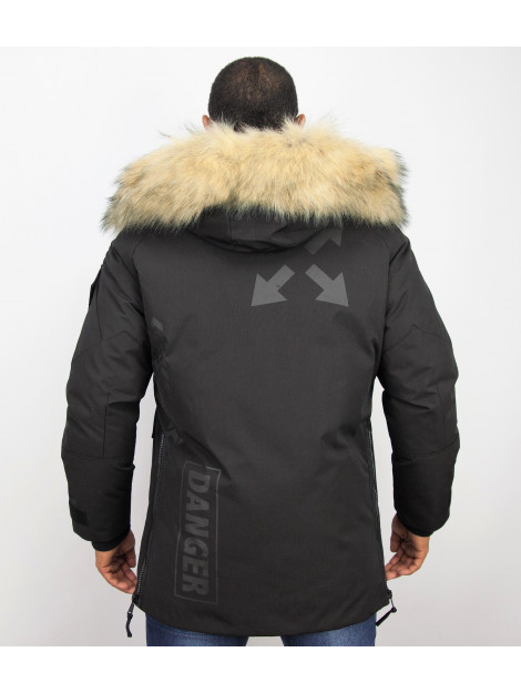 Enos Lange parka jas met bontkraag - Winterjas PI-9803Z large