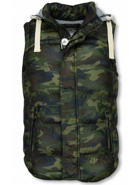 Yole Bodywarmer camouflage vest capuchon FM-2851 large