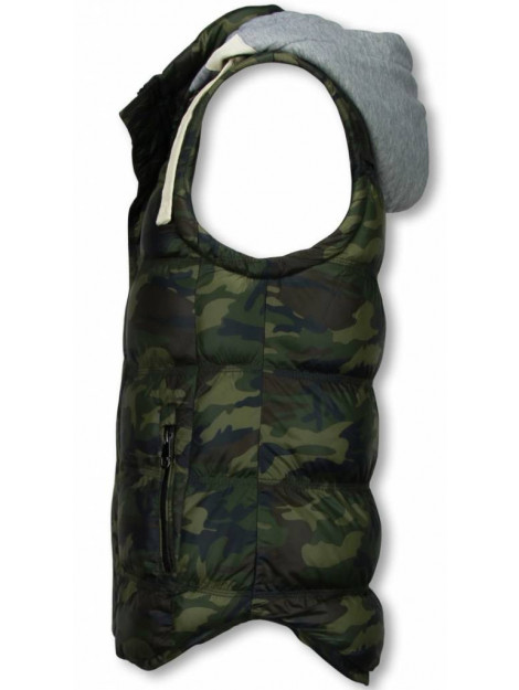 Yole Bodywarmer camouflage vest capuchon FM-2851 large