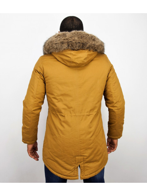 Enos Lange winterjas met bontkraag CA-7023GL | CA-7105GL large