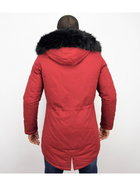 Enos Lange winterjas met bontkraag CA-7023B  | CA-7105B large