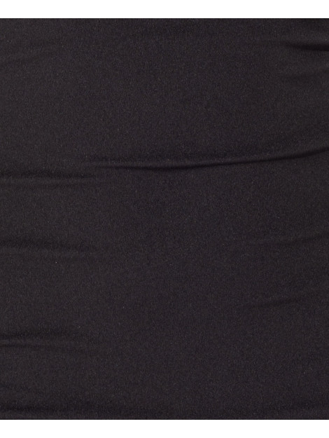 Parisian Polka dot sheer ruffle sleeve v neck bodycon mini dress zwart DRS 12915 BLK large