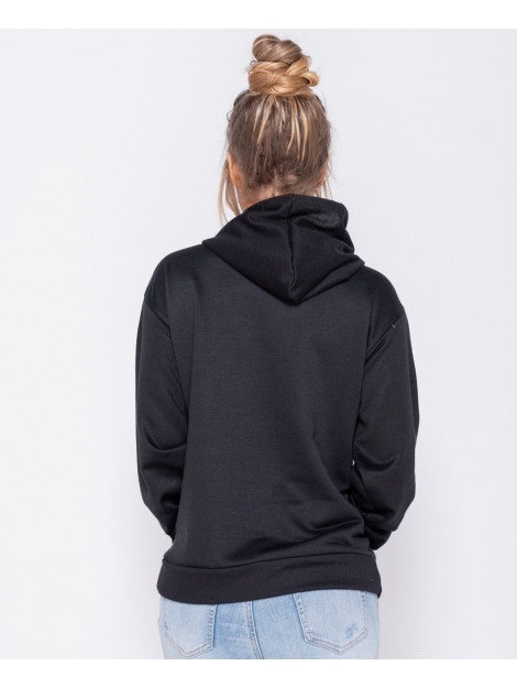 Parisian Oversized draw string hooded sweat-shirt zwart CTP 1824 BLK large