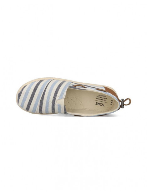 TOMS Youth bimini navy woven stripe/ synthetic trim 10015287 large
