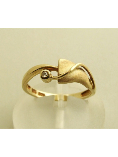 Atelier Christian 14 karaat ring met diamant 8934F5-0341AC large