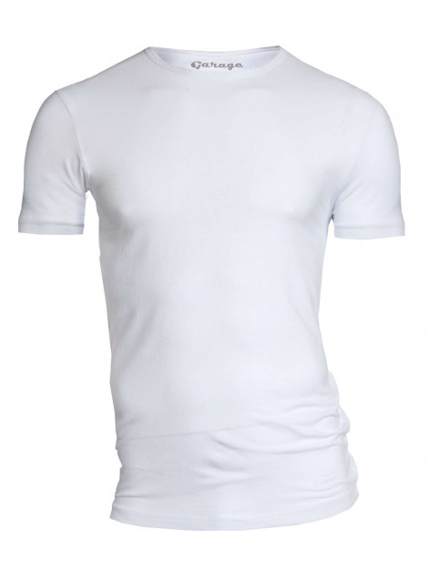 Garage Basis t-shirt ronde hals bodyfit wit 201-100 large