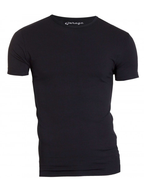 Garage Basis t-shirt ronde hals bodyfit zwart 201-200 large