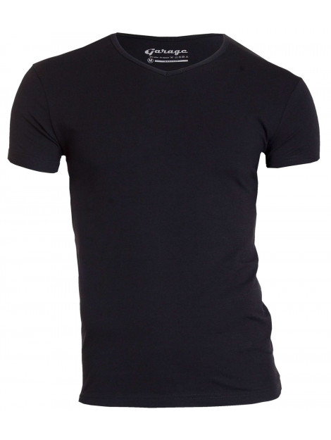 Garage Basis t-shirt v-hals bodyfit zwart 202-200 large