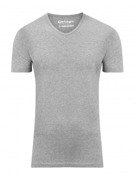 Garage Basis t-shirt v-hals bodyfit grijs 202-300 large