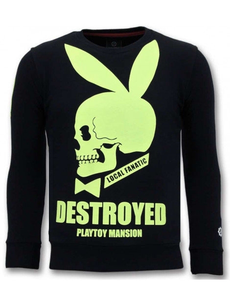 Local Fanatic Sweater destroyed playtoy 11-6482Z large