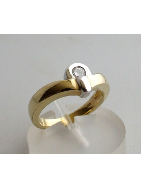 Christian Geel gouden ring met diamant 895R32-0779JC large