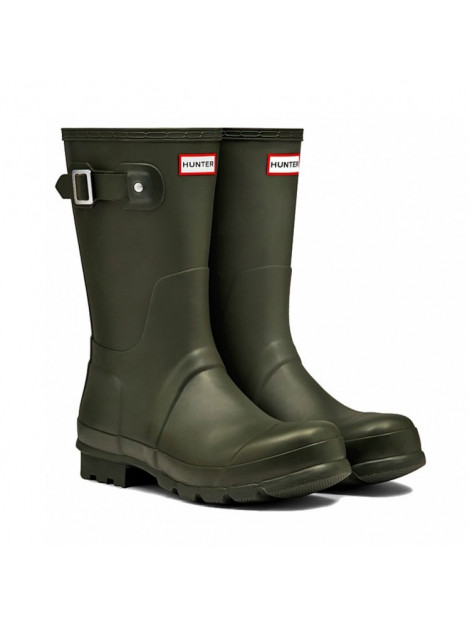 Hunter Regenlaars men's original short dark olive schoenmaat 44 Hunter Regenlaars men's original short dark olive schoenmaat 44