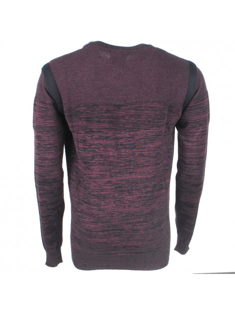 Twinlife heren design trui gestreept bordeaux Twinlife Heren Design trui Gestreept Bordeaux Rood