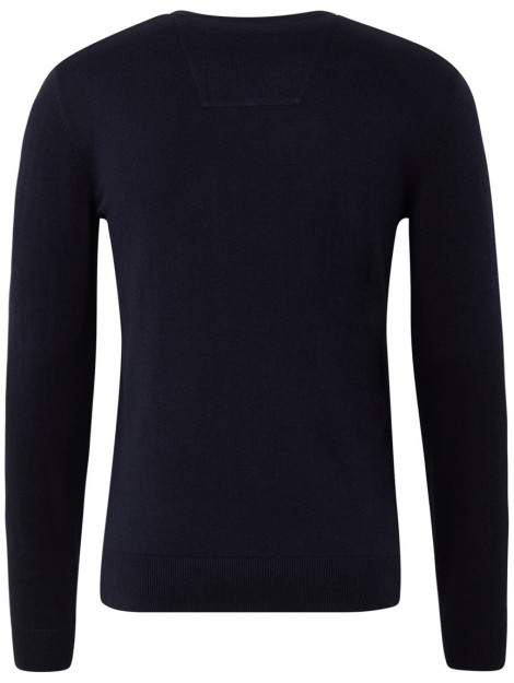 Tom Tailor Heren trui v neck regular fit Zwarte trui v neck jersey regular fit Tom Tailor TT