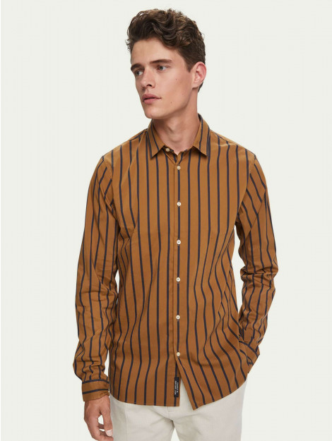 Scotch & Soda Regular fit satin striped shirt combo a 158418-0217 large
