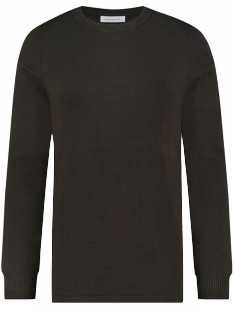 Purewhite Essentials ronde hals pull army green Essential Knit Cr-10 large