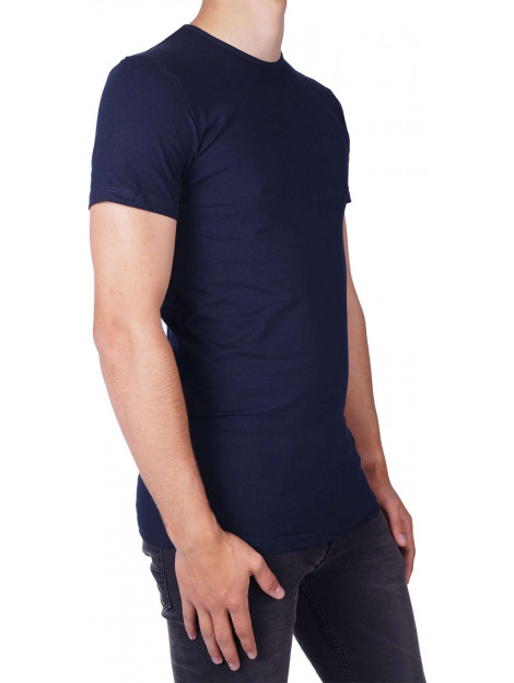 Garage Basis t-shirt ronde hals bodyfit blauw 201-400 large