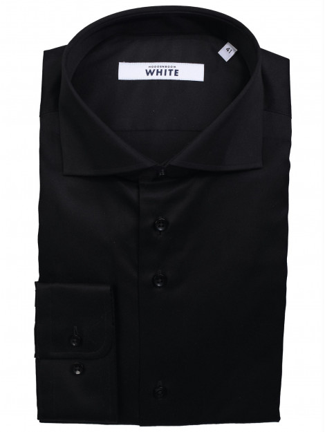 WHITE Slim fit overhemd black large